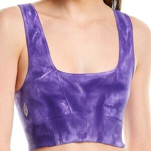 NWT - Free People Movement Good Karma Tie Dye Square Neck Crop